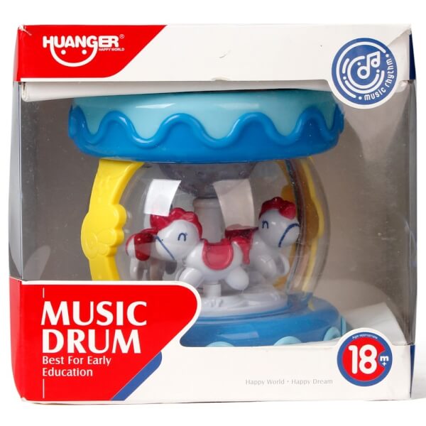 Trống quay vòng có đèn và nhạc - HE0701