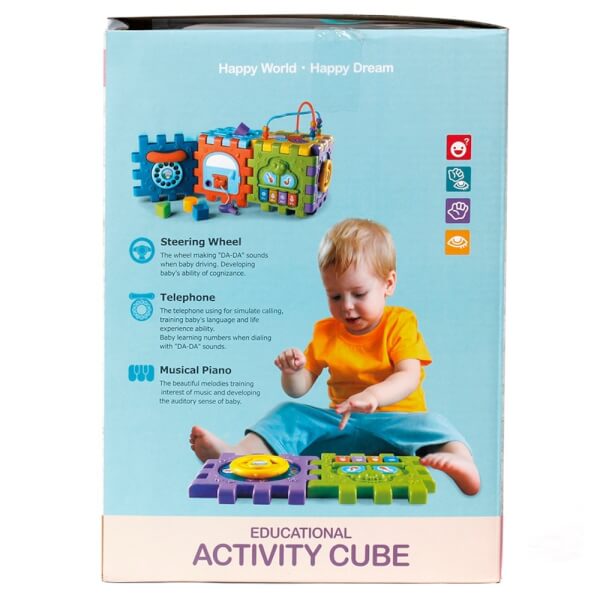 Bộ đồ chơi âm thanh màu sắc hình lập phương - HE0527