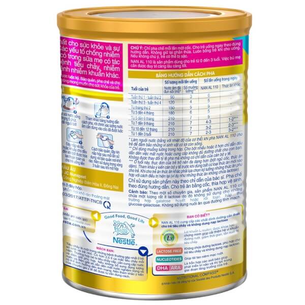 Sữa Nan AL 110 400g (0-3 tuổi)
