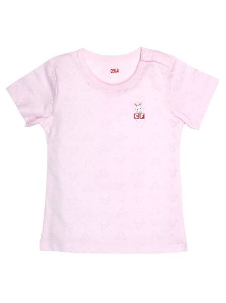 Bộ sơ sinh tay ngắn quần ngắn CF I089001 Hồng