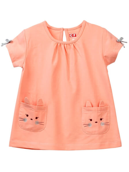 Bộ thun bé gái dài CF G089008 Hồng