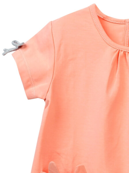 Bộ thun bé gái dài CF G089008 Hồng