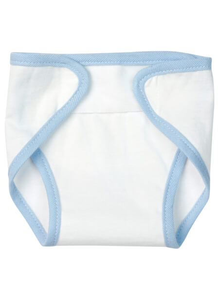 Tã vải sơ sinh dán 5 cái CF (cỡ 1/2/3, Xanh)