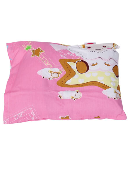 Bộ chăn gối cotton ConCung Good màu hồng