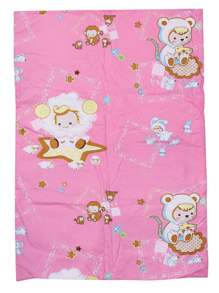 Bộ chăn gối cotton ConCung Good màu hồng