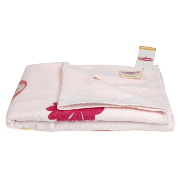 Combo 2 Khăn tắm cotton ConCung Good BM9T màu hồng