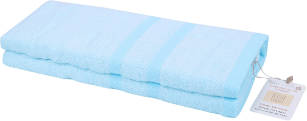 Khăn tắm sợi tre Uchibaby 60x120cm (Xanh)