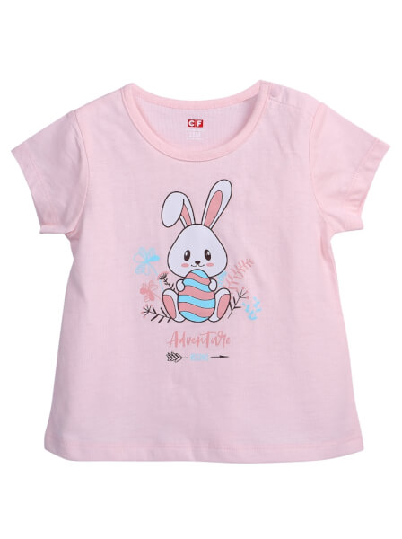 Áo thun bé gái tay ngắn CF G119020 Hồng