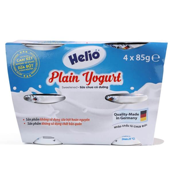 Sữa chua có đường Helio 85g - Lốc 4