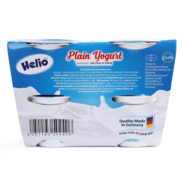 Sữa chua có đường Helio 85g - Lốc 4