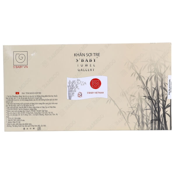 Khăn tắm sợi tre Kháng Khuẩn Sbaby