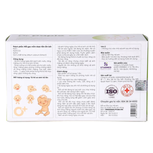 Gạc Răng Miệng Thảo Mộc Phòng Viêm Dr.Papie