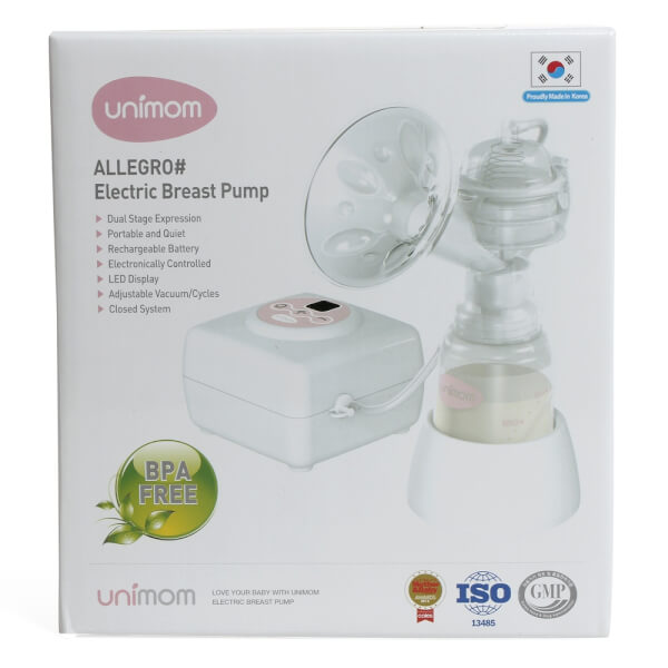 Máy hút sữa điện đơn có matxa Unimom Allegro UM880106