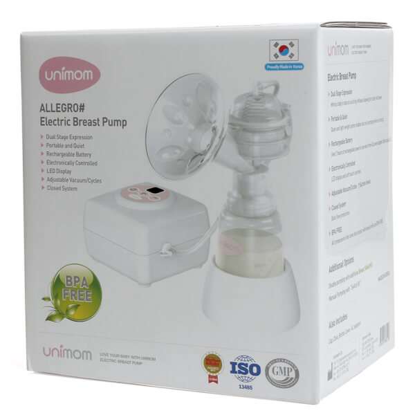 Máy hút sữa điện đơn có matxa Unimom Allegro UM880106