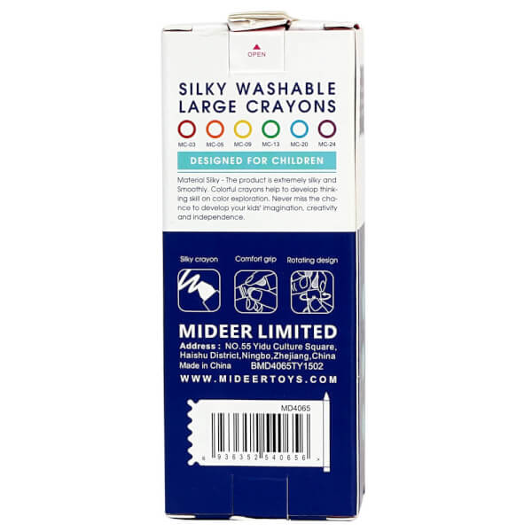 Bút sáp màu crayon 6 cây MD4065