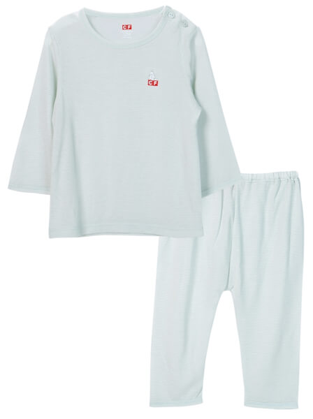 Bộ sơ sinh dài kháng khuẩn CF I129002 (12M/18M/24M,Xanh ngọc)