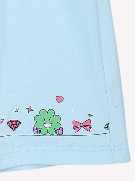 Đầm thun bé gái  CF G0220005 (9M,Xanh)