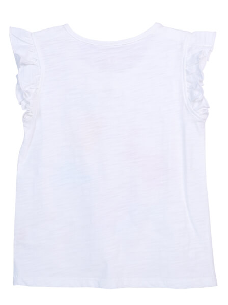 Áo thun bé gái tay ngắn CF G0320026 (2Y,Trắng)