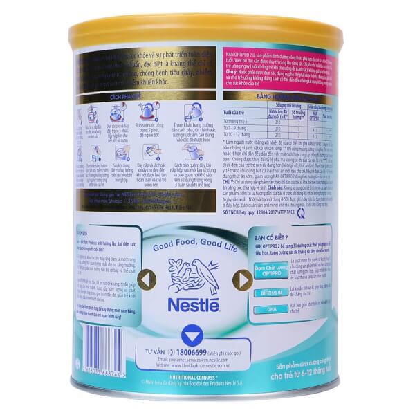 Sữa Nan Optipro 2 800g (6-12 tháng)
