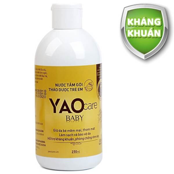 Tắm gội toàn thân thảo dược Yaocare baby cho bé từ 0 tháng 250ml