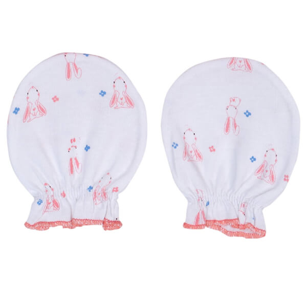 Bao tay sơ sinh thun 2 đôi CF I099001 (NB,Hồng)