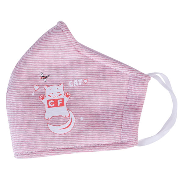 Khẩu trang vải kháng khuẩn CF bé gái (5-6Y,Nhiều màu)