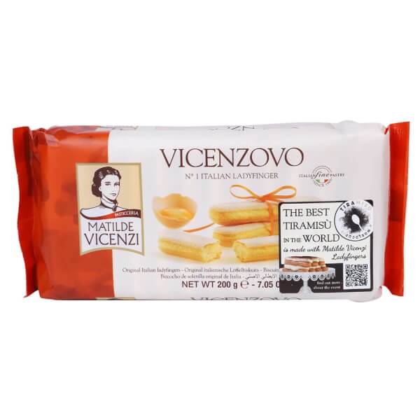 Bánh Ladyfingers nguyên gốc Ý VICENZOVO 200g - VICENZOVO-Original Italian Ladyfingers 200g