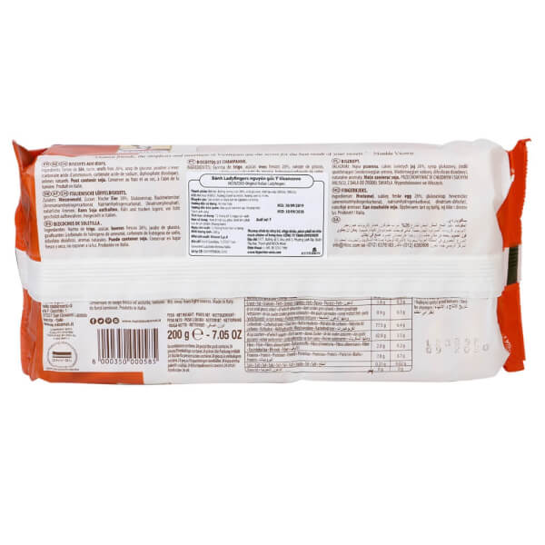Bánh Ladyfingers nguyên gốc Ý VICENZOVO 200g - VICENZOVO-Original Italian Ladyfingers 200g
