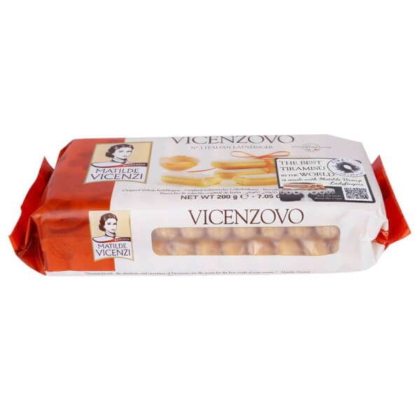Bánh Ladyfingers nguyên gốc Ý VICENZOVO 200g - VICENZOVO-Original Italian Ladyfingers 200g