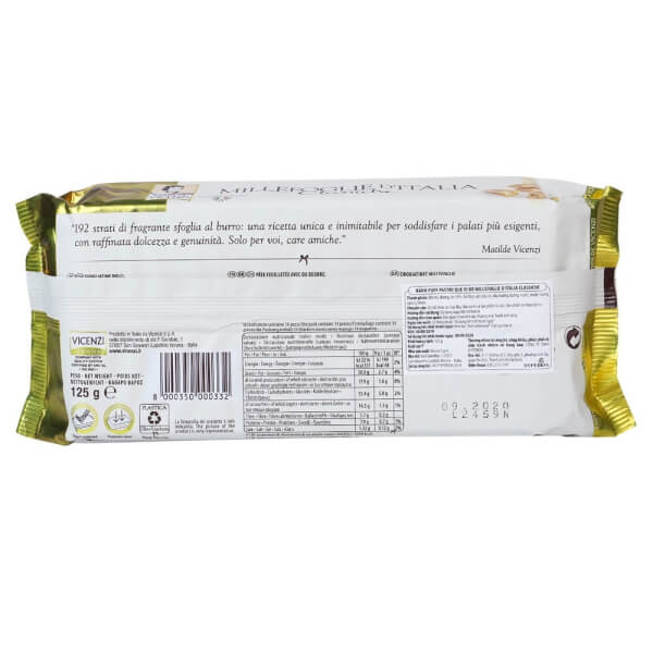 Bánh Puff Pastry que vị bơ Millefoglie D