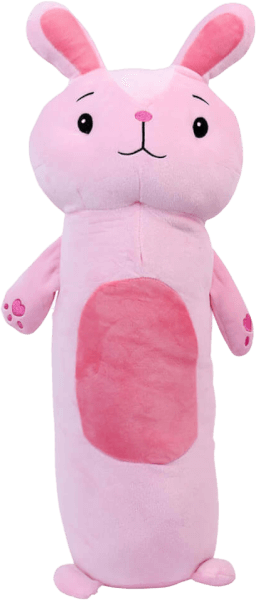 Thú nhồi bông gối ôm 4 chiều thỏ hồng (TM)