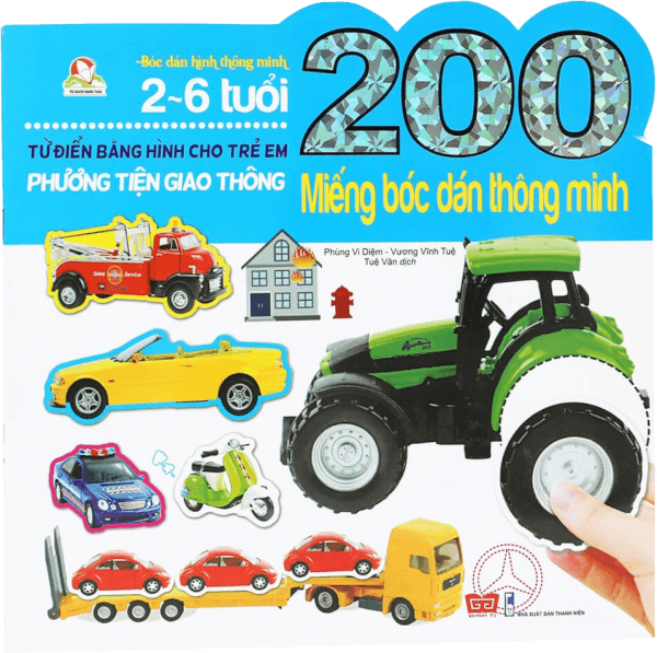 200 miếng bóc dán TM - Phương tiện giao thông (55N)