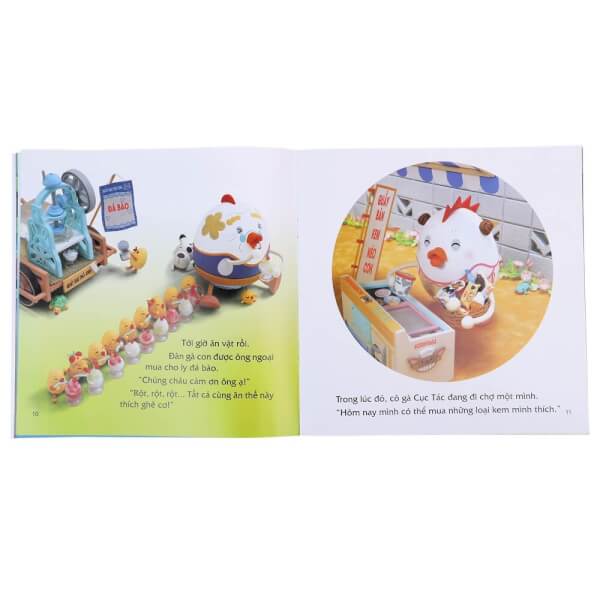 Ehon - Gà mẹ Cục Tác và đàn con lông vàng - Gà mẹ mong manh