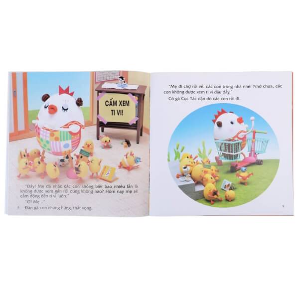 Ehon - Gà mẹ Cục Tác và đàn con lông vàng -  Biệt đội nhí nhố chống khủng bố