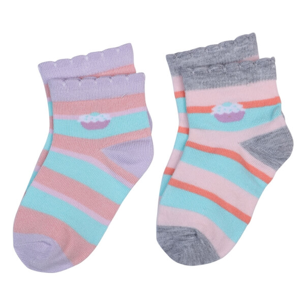 Cặp 2 đôi vớ bé gái Bamboo CF I0120016 (1-2Y,Nhiều màu)