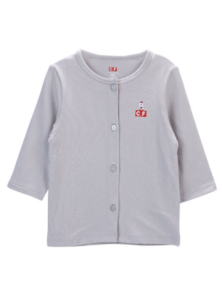 Bộ sơ sinh dài sợi gỗ sồi CF I0320004 (3M/6M/9M,Xám nhạt)