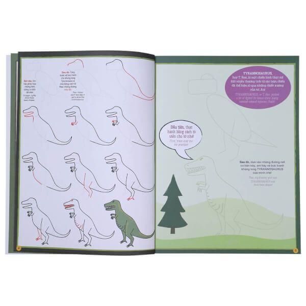 Họa sĩ tí hon - Learn to draw... Dinosaurs! - Nào, ta cùng học vẽ...các loài khủng long!