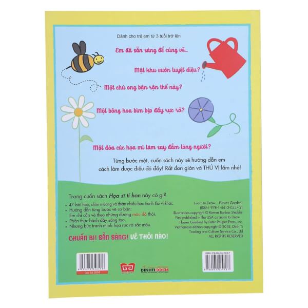 Họa sĩ tí hon - Learn to draw...   Flower Garden! - Nào, ta cùng học vẽ...khu vườn hoa!