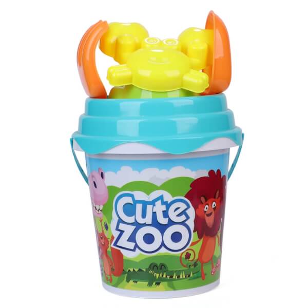 Xô xanh kèm dụng cụ chơi cát TOYCITY