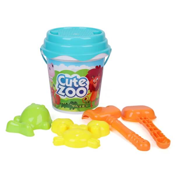 Xô xanh kèm dụng cụ chơi cát TOYCITY