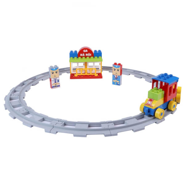 Bộ xếp hình tàu hỏa thành phố DUKA (40pcs)