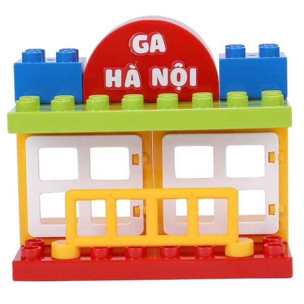 Bộ xếp hình tàu hỏa thành phố DUKA (40pcs)