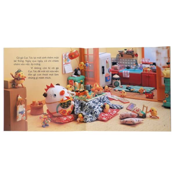 Truyện Ehon - Gà mẹ Cục Tác và đàn con lông vàng - Chào mừng em Trứng