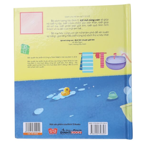 Lật mở cùng con - Bình tĩnh chuyện giới tính (Giúp trẻ biết phân biệt giới tính, nhận biết cơ thể và bảo vệ mình)