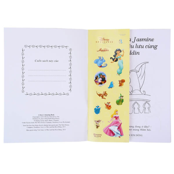 Tô màu cùng Công chúa: Công chúa Jasmine và cuộc phiêu lưu cùng Aladdin