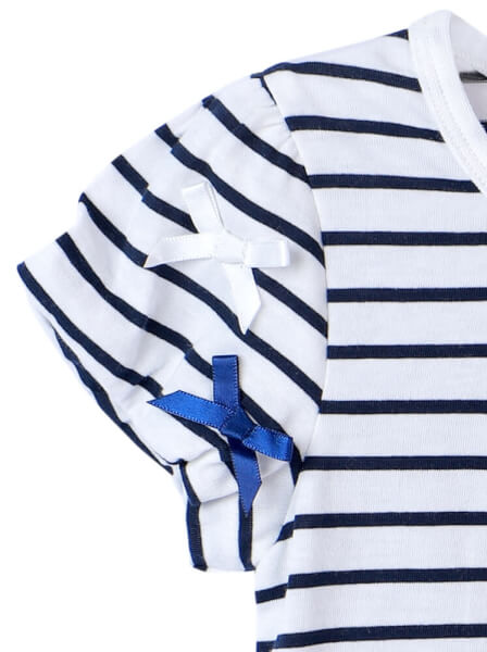 Áo thun bé gái tay ngắn CF G0320004 (Xanh Navi)