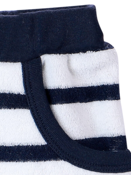 Quần thun bé trai ngắn CF B0320002 (Xanh)