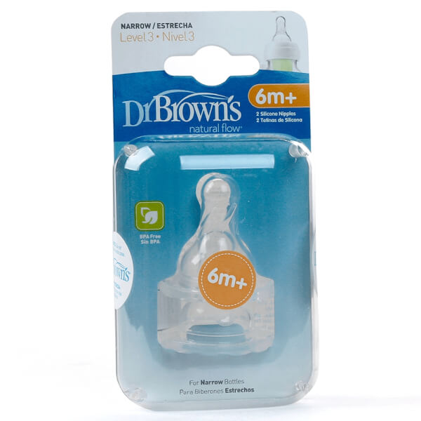 Núm ty bình sữa cổ hẹp Dr Brown