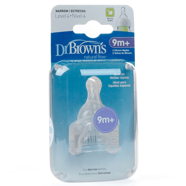 Núm ty bình sữa cổ hẹp Dr Brown