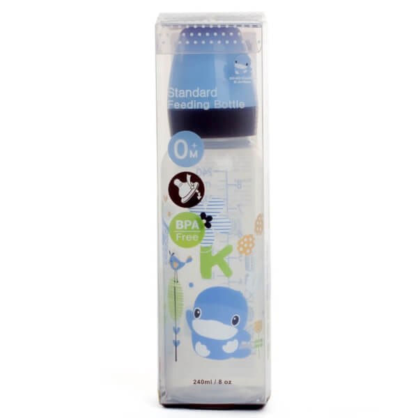 Bình sữa Kuku nhựa PP BPA Free cổ hẹp 240ml (KU5928A, Xanh)